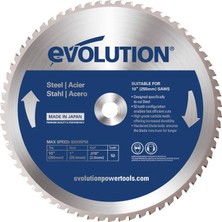 Evolution M255TCT-52MS Yumuşak Çelik Daire Testere Bıçağı, 255MM