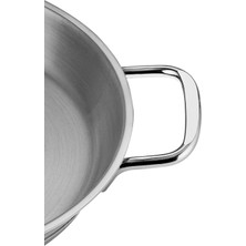 Delixa Nehir Silver Çelik Italyan Omlet Sahan 20 cm Kapaksız