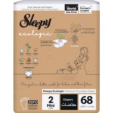Delixa Sleepy Ecologic Ekonomik Paket Bebek Bezi 2 Numara Mini 68 Adet