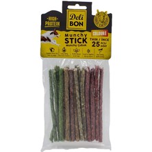 Delixa Doggie Delibon Deriden Munchy Çubuk Karışık Renk, THINX25PCS, Çok Renkli