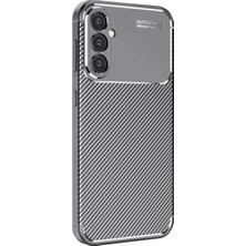 Alem Samsung Galaxy A26 Kılıf Auto Focus Karbon Kapak - Gri