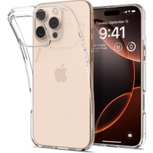 Delixa Spigen iPhone 16 Pro Max ile Uyumlu Ince Kılıf Liquid Crystal Sararma Karşıtı Duraclear Hava Kanalı