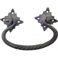 Alem Antika Tarz Dekoratif Pirinç Kazan Kulbu - 90X130 Mm, Oksit