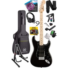 Delixa Maxword MAP-35BK-ST Maple Klavye Ssh Profesyonel Elektro Gitar Seti