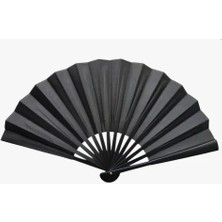 Luord-Store Plastik Kumaş Yelpaze 12'li Siyah