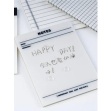 Delixa Şeffaf Yapışkanlı Post It Not Kağıdı Postit Gridnot Post-It (Notes)
