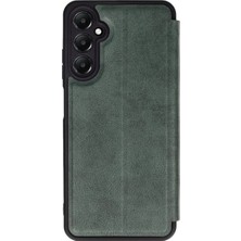 Alem Samsung Galaxy A56 Kılıf Flip Cover - Koyu Yeşil