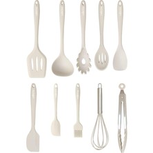 Delixa Valletta Salvatore 10 Parça Spatula Set Vanilya