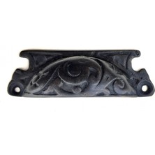 Alem Antika Tarz Dekoratif Pirinç Lale Tas Mobilya Kulbu - 30X90 Mm, Oksit