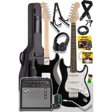 Delixa Midex RPH-30WB-50AMP Gül Klavye Sss 50W Amfili Elektro Gitar Seti