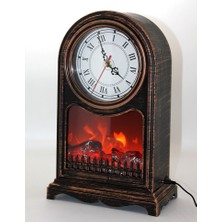 Alem LED Işıklı Saatli Şömine AALK2501