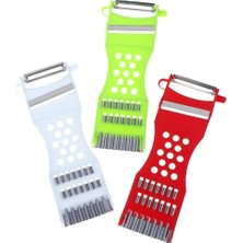 Delixa Safestore 5 In 1 Çok Fonksiyonlu Sebze Meyve Soyucu Dilimleyici 5 In 1 Rende Sarımsak Ezici