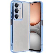 Alem Realme C75 4g Kılıf Razer Lensli Silikon - Açık Mavi