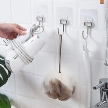 Delixa Alper Banyo Için Krom Güçlü Yapışkan Kancalar Yapışkanlı Askılar Mutfak Ev Ofis Için Duvar Askıları