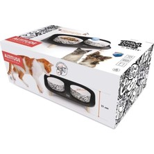 Delixa M-Pets Altıtude Urban Style 2li Mama Kabı Standı Black&white