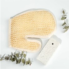 Luord-Store Banyo Lifi Kesesi Sisal Eldiven Eksfoliye Edici ve Topuk Ponza Taşı