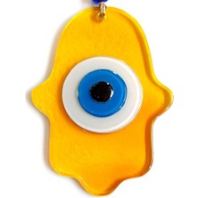 Luord-Store Nazar Boncuklu Bal Rengi Fatma Ana Bereket Eli Cam Duvar Süsü