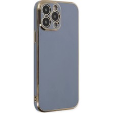 Alem Iphone 14 Pro Max Kılıf Volet Silikon - Mavi