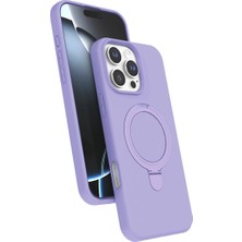 Alem Apple Iphone 16 Pro Max Regal Magsafe Standlı Kapak - Lila