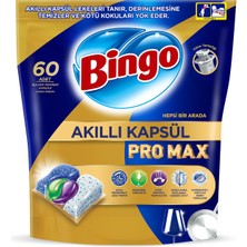 Delixa Bingo Akıllı Kapsül Pro Max Bulaşık Makinesi Deterjanı Tableti 60'lı