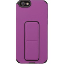 Alem Iphone 6 Kılıf Mega Standlı Silikon - Mor
