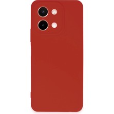 Alem Vivo Y28 Kılıf First Silikon - Kırmızı