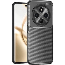 Alem Tecno Spark 30 Kılıf Auto Focus Karbon Kapak - Siyah