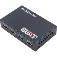 Delixa Primex Plus PX-5004 1080P 2k 4K UHD 4 Port HDMI Splitter (Adaptörlü)