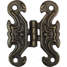 Alem Dekoratif Sac Kelebek Menteşe - Küçük, Antik, 100 Adet