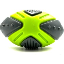 Delixa Tasma Market Sesli Yumuşak Dokulu Elips Köpek Oyuncağı Yeşil-Siyah