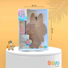 Boyobox Labubu Pembe Ahşap Boyama Seti
