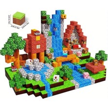 ToyznKidz 100 Parça Manyetik Küp Blok Hayvan Evi Temalı Yapı Taşı (2.0 Cm)