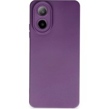 Alem Oppo A38 Kılıf Nano Içi Kadife Silikon - Mor