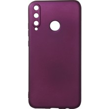 Alem Huawei P40 Lite E Kılıf First Silikon - Mürdüm