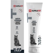 Delixa Supravet Kediler Için Taurinli Multi Vitamin Kedi Macunu 100 gr (%55 Extra Malt)