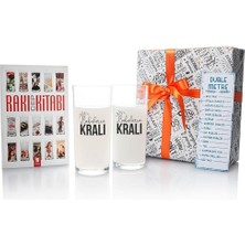 Delixa Hediyesepeti Babaların Kralı Tasarımlı Babalar Günü Hediyesi Rakı Kadehi Seti