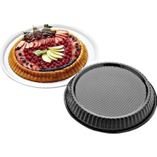 Delixa 28 cm Yapışmaz Turta ve Tart Kalıbı - Yuvarlak, Kabartmalı Tabanlı Profesyonel Tart Tavası, Kolay Çı