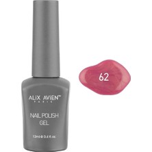 Delixa Alıx Avıen Işıltılı Koyu Pembe Kalıcı Oje 62-Yoğun Renk Veren Jel Oje 12 Ml-Nail Uv Gel Polish 62