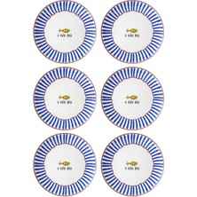 Delixa The Mia Fish Servis Tabağı 6lı Set 26 cm