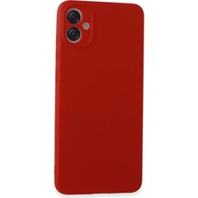 Alem Samsung Galaxy A05 Kılıf First Silikon - Kırmızı