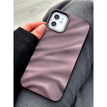 Delixa Go Aksesuar Iphone 11 ile Uyumlu 3D Wave Kabartma Mat Silikon Kılıf