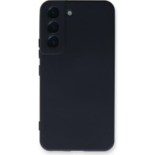 Alem Samsung Galaxy S22 Plus Kılıf Nano Içi Kadife Silikon - Lacivert