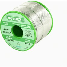 Alem Sn: 99.3 - Cu: 0.7 - 500 Gr, 2 mm - Kurşunsuz, Gümüşsüz Lehim Teli