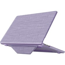 Alem Macbook Pro 16 2021 Macbook Kumaş Kapak - Mor