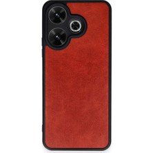 Alem Xiaomi Redmi 13 4g Kılıf Aras Deri Kapak - Kırmızı