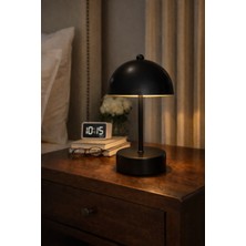 Akyz Aydınlatma Mantar Model Pilli Aç-Kapa Tuşlu Masa Lambası Proje Salon Yatak Odası Kafe Abajur