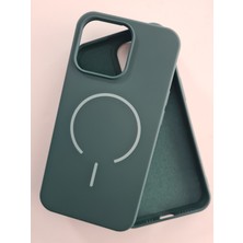 Pirok Store iPhone 13 Pro Magsafe Uyumlu Yumuşak Soft Mükemmel Manyetik Esnek Lansman Silikon Kılıf