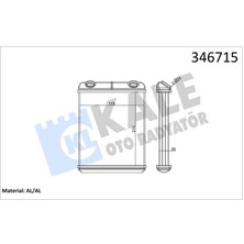 Kale Mllzngzr Kalorifer Radyatörü Brazing Laguna Ii Ac Klimasiz 210X184X26