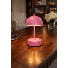 Akyz Aydınlatma Mantar Model Pilli Aç-Kapa Tuşlu Masa Lambası Proje Salon Yatak Odası Kafe Abajur