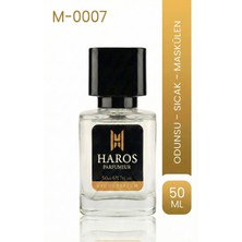 HAROS PARFUMEUR M-0007 Kalıcı Erkek Parfüm Edp 50 ml | Odunsu – Baharatlı – Maskülen Koku